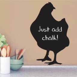 Chicken Chalk Sticker Kitchen Wall Decor Chalkboard Shop Blackboard Kids - thumbnail 2