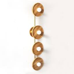 Quattro Bohemian Bamboo Wall Fixture Light Vanity Entry Vertical Sconce Kitchen Lighting - thumbnail 2