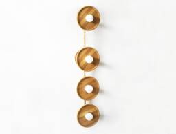 Quattro Bohemian Bamboo Wall Fixture Light Vanity Entry Vertical Sconce Kitchen Lighting