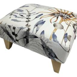 Harlequin Anthozoa Fabric Footstool, Handmade in Britain - thumbnail 2