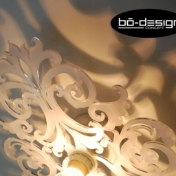 Lighting Wall, Lighting Wall Design, Barocco Model Size 30 Or 35 cm, White, Design Light, Baroc Light, Lighting Baroc, Lighting Modern, Baroque Lamp - thumbnail 2