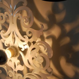Lighting Wall, Lighting Wall Design, Barocco Model Size 30 Or 35 cm, White, Design Light, Baroc Light, Lighting Baroc, Lighting Modern, Baroque Lamp - thumbnail 3