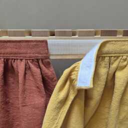 Terracotta Linen Sink Skirt, Natural White For Bathroom, Utility Vanity Shelf Self Adhesive - thumbnail 4