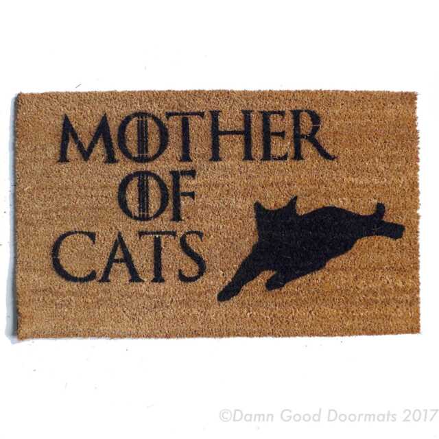 Mother Of Cats Doormat Funny Cat Lady Mat - Coir Or All-Weather - image 1