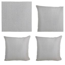 Tile-stitched Beige & Grey Cushion Covers - Set Of 4 - 18x18 - thumbnail 4