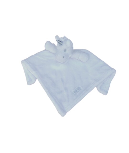 Personalized White Unicorn Fleece Baby Comforter Newborn Gift - image 1