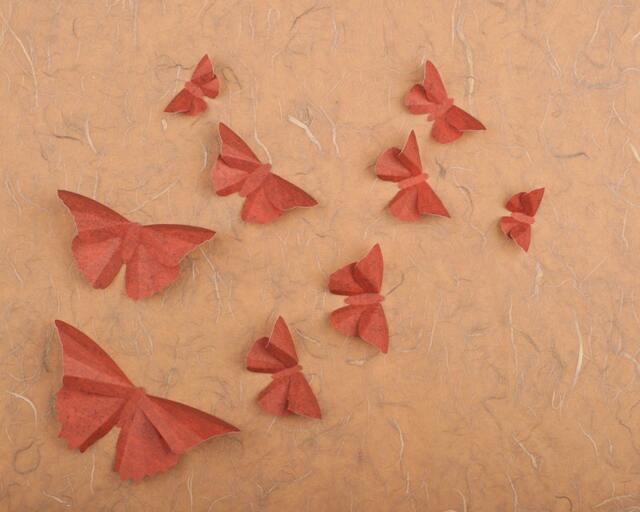 3D Butterfly Wall Art Mahogany Paper Butterflies For Dorm Decor, Nursery, Children's Room - image 1