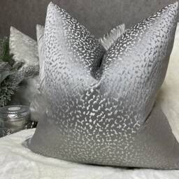 Crater Steel Grey Stone Cushion Cover , Throw Pillow Prestigious Textiles Double-Sided All Sizes Handmade UK - thumbnail 2