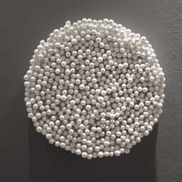 White Dimensional Textured Clay Coral Wall Art 3D Sea Inspired Beach House Sculpture - thumbnail 2