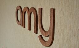 8'' Wall Wood Letters, Brown Or Cherry Baby Nursery Custom Home Decor, Wedding Decor - thumbnail 1