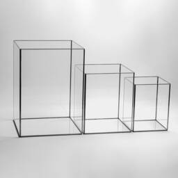 Candle Holder Glass Black Wedding Decor Christmas Gift 3 Pc - thumbnail 3