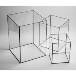 Candle Holder Glass Black Wedding Decor Christmas Gift 3 Pc - thumbnail 2