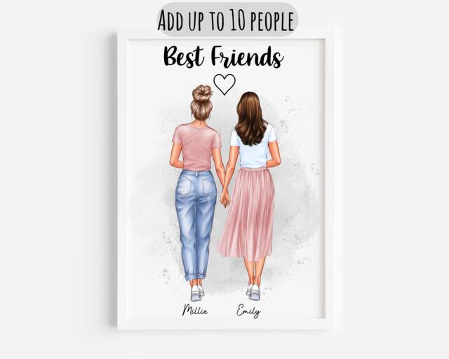 Personalised Gift For Best Friend, Friend Print, Birthday Gift, Christmas Friend, Friend Poem - image 1