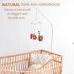 Baby Mobile Arm, Hanger, Crib Holder, Wooden Holder Arm Stand For Bed, Nursery Decor, Cot Accessory - thumbnail 3