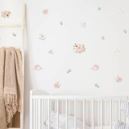 Spring Bloom Pink Roses & Peonies Wall Decals, Plastic-Free Stickers For Kids & Grown-Ups - thumbnail 4