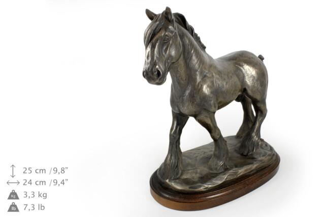 Shire, Horse Wooden Base Statue, Limited Edition, Artdog - image 1