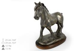 Shire, Horse Wooden Base Statue, Limited Edition, Artdog - thumbnail 1