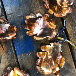 Large Broad Copper Oak Leaf - thumbnail 3