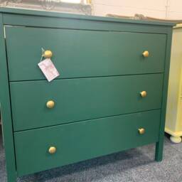 Chest Of Drawers Painted Bespoke Moroccan Geometric Bee Elephant Handles Stencilled - thumbnail 3
