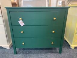 Chest Of Drawers Painted Bespoke Moroccan Geometric Bee Elephant Handles Stencilled - thumbnail 1