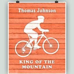Cycling Art, Print, School Decor, Poster, Cyclist Gift, Sport King Of The Mountain, Bike Shop - thumbnail 4