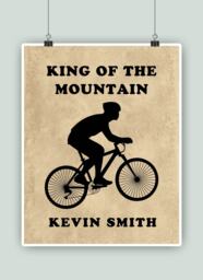 Cycling Art, Print, School Decor, Poster, Cyclist Gift, Sport King Of The Mountain, Bike Shop - thumbnail 1