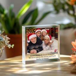 Personalised Photo Gifts Acrylic Block Plaque Christmas For Man Women Him Family Frame - thumbnail 4