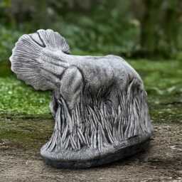 Realistic Dinosaur Figurine Concrete Dilophosaurus Statue Outdoor Prehistoric Animal Decor Stone Garden Sculpture Handmade Dino Art - thumbnail 2