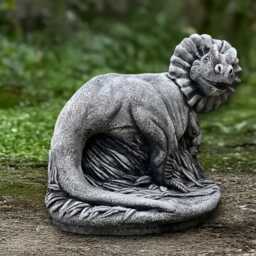 Realistic Dinosaur Figurine Concrete Dilophosaurus Statue Outdoor Prehistoric Animal Decor Stone Garden Sculpture Handmade Dino Art - thumbnail 3