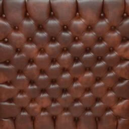 Fix To Wall 1Mtr X Deep Buttoned Headboard in Premium Chestnut Faux Leather - thumbnail 2
