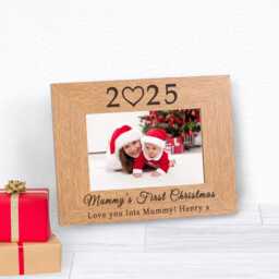 Mummy's First Christmas Wood Photo Frame, 1st Family - thumbnail 3
