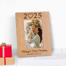 Mummy's First Christmas Wood Photo Frame, 1st Family - thumbnail 2