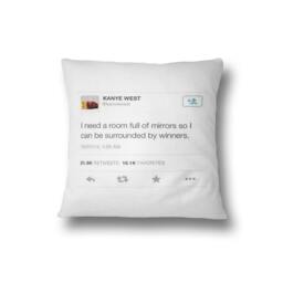 Celebrity Tweets Saying Novelty Funny Filled Cushion Gift Bedroom Decoration - thumbnail 3
