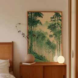 Bamboo Forest Poster, Japanese Landscape Print, Zen Wall Art - thumbnail 2