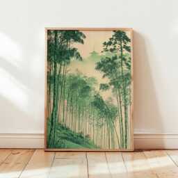Bamboo Forest Poster, Japanese Landscape Print, Zen Wall Art - thumbnail 4