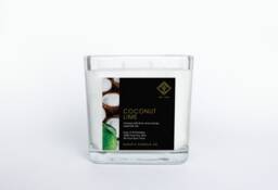 Coconut Lime 100% Pure Soy Double Wick Candle - thumbnail 1