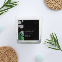 Coconut Lime 100% Pure Soy Double Wick Candle - thumbnail 2