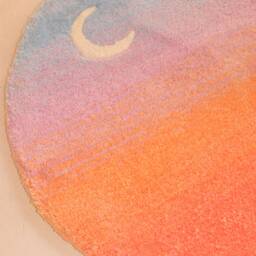 Tufted Gradient Handmade Rug - Moon Circle Sunset Colorful Carpet Made To Order - thumbnail 3