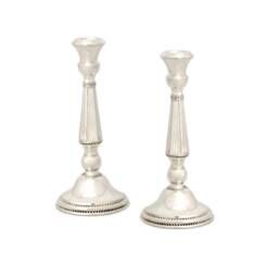 Sabbath Extra Large Sterling Silver Candlesticks & Matching Tray Classic Filigree Rim - Traditional Judaica Wedding Gift - thumbnail 4