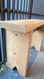 Panca, Chair For Dining Table, Entrance Hall Or Child's Room. Terrace Balcony Seat. Made Of Recycled & Readjusted Wood