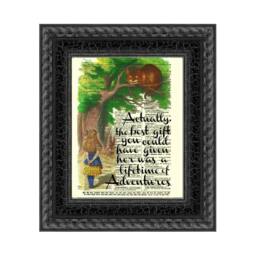 Alice in Wonderland Print Upcycled 1897 Dictionary Art - thumbnail 1