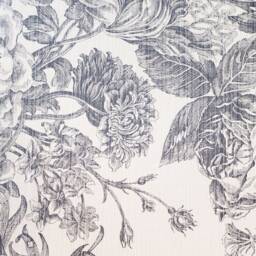 Set Of 2 Curtains With Vintage Flowers, Room Divide Screen Wall Panel, Blackout Curtains - thumbnail 4