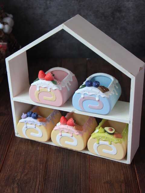 Handmade Ceramic Cake Roll Planter Dessert Lover Gift - image 1