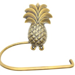 Pineapple Bathroom Decor. Loo Roll Holders Made From Solid Brass Supplied With Fitting Screws.choose 5 Designs - thumbnail 3