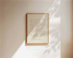 Romans 8 Beige Poster, Printed & Shipped, Minimal Bible Verse Prints , Christian Home Decor, Typography Scripture Poster, Faith Poster - thumbnail 1