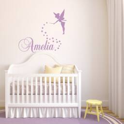 Personalized Fairy Name Wall Decal Girls Nursery Decor P146 - thumbnail 2