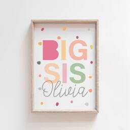 Playroom Prints, Brother & Sister Siblings Decor, Rainbow Wall Art, Colourful, Set Of 3 - thumbnail 3