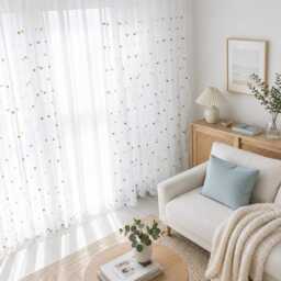 Colourful Circle Dots Custom Curtain Made To Measure Tulle Voile Sheer - thumbnail 3