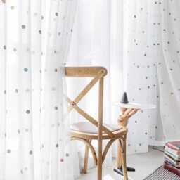 Colourful Circle Dots Custom Curtain Made To Measure Tulle Voile Sheer - thumbnail 1