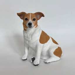 Custom Pet Memorial Sculpture Clay Dog Portrait, Urn Option - thumbnail 2